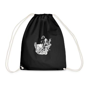 Koki to the city - Drawstring Bag - black - Front