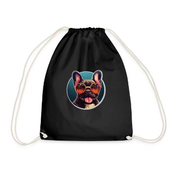 BouledogJoy - Turnbeutel - Schwarz - Vorne