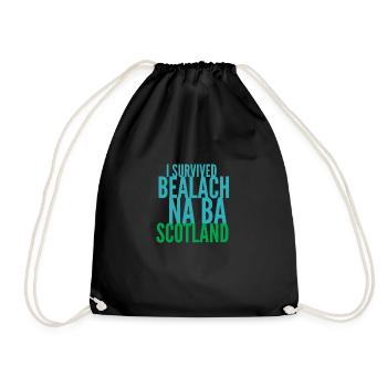 I SURVIVED BEALACH NA BA - Drawstring Bag - black - Front