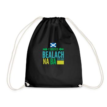 BEALACH NA BA, SCOTLAND - Drawstring Bag - black - Front
