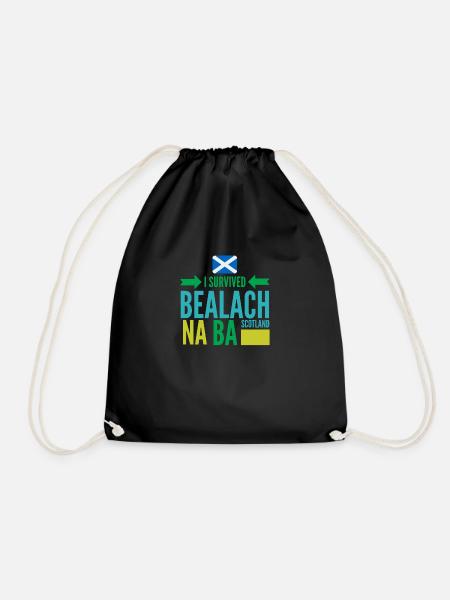 BEALACH NA BA, SCOTLAND - Drawstring Bag - black