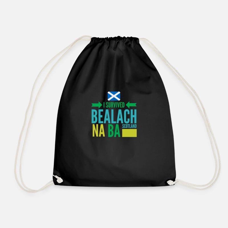 BEALACH NA BA, SCOTLAND - Drawstring Bag - black