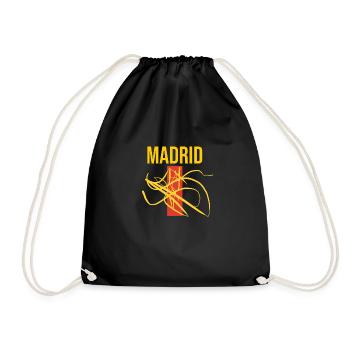 Le souvenir classique de Madrid - Sac de sport léger - noir - Devant