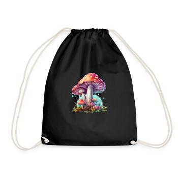 Champignon de fées Champignons de conte de fées Monde de conte de fées champignon - Sac de sport léger - noir - Devant