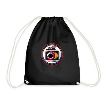 photo mania - I can't stop photographing - Turnbeutel - Schwarz - Vorne