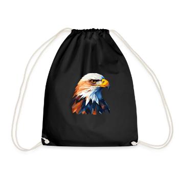Portrait d’aigle à tête blanche pour les fans d’aigle - Sac de sport léger - noir - Devant