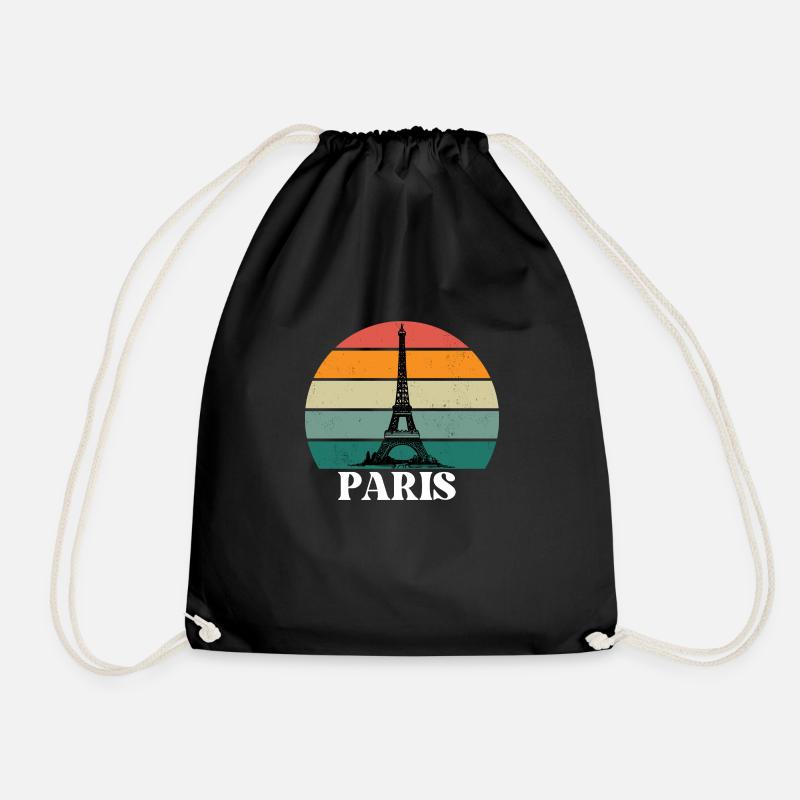 Paris - Turnbeutel - Schwarz