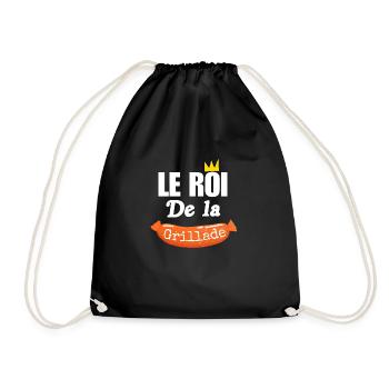 Le Roi De La Grillade - Barbecue Humour Été - Sac de sport léger - noir - Devant