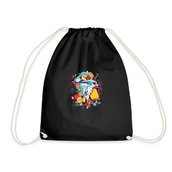 Mister fruits - Drawstring Bag - black - Front