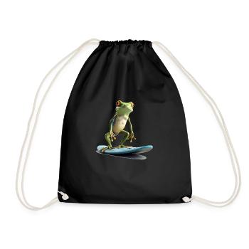 Surf de grenouilles - Sac de sport léger - noir - Devant