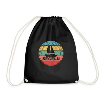 Mir Reichts ich geh Segeln Segler Geschenk Segel - Turnbeutel - Schwarz - Vorne