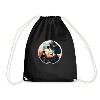 Paris La ville de l'amour - Sac de sport léger - noir - Devant