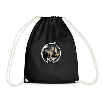 La tour Eiffel à l'honneur - Sac de sport léger - noir - Devant