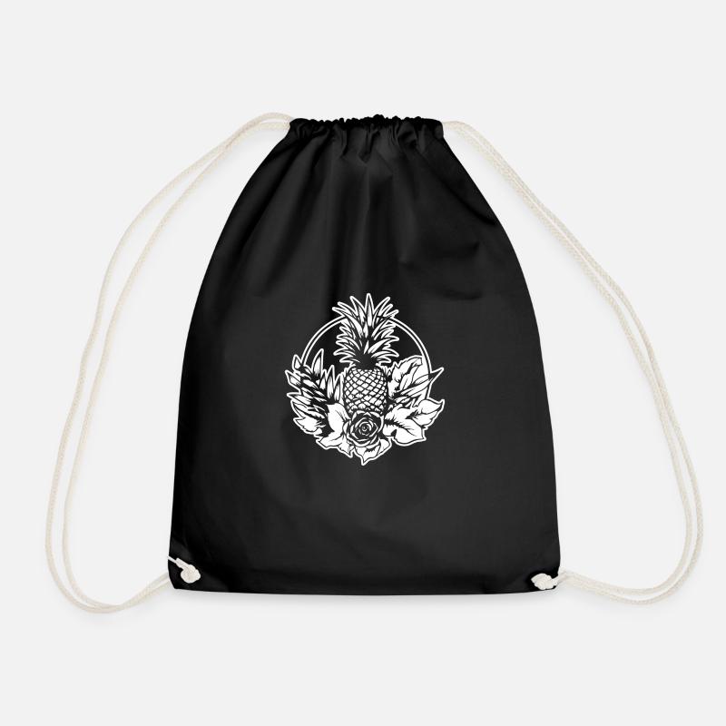 Pineapple - Drawstring Bag - black