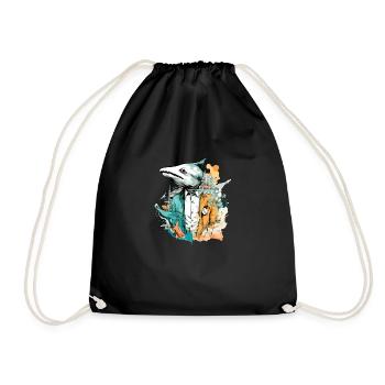 Bako l'homme poisson - Sac de sport léger - noir - Devant