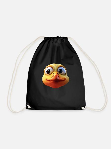 Ente - Turnbeutel - Schwarz