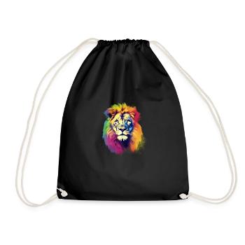 La fierté du lion - Sac de sport léger - noir - Devant