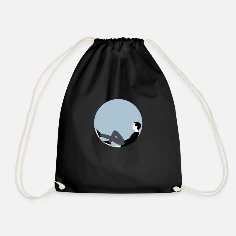 Bubble - Drawstring Bag - black