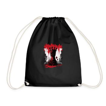 King Chess - Drawstring Bag - black - Front