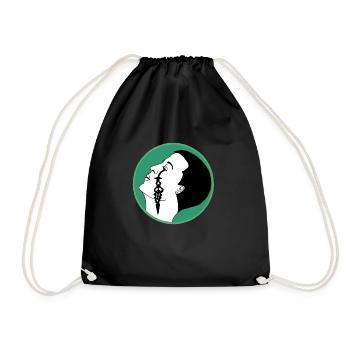 Tear of time - Drawstring Bag - black - Front