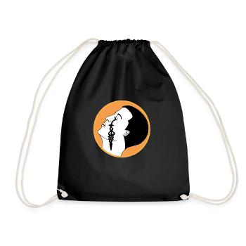 Tear of time - Drawstring Bag - black - Front