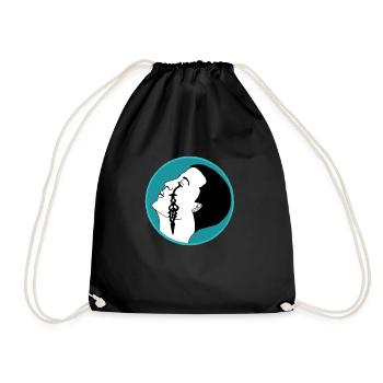 Tear of time - Drawstring Bag - black - Front