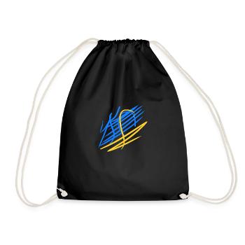 Couleurs ukrainiennes - Sac de sport léger - noir - Devant