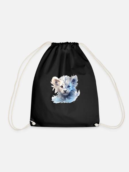 baby lion graph v4 - Sac de sport léger - noir