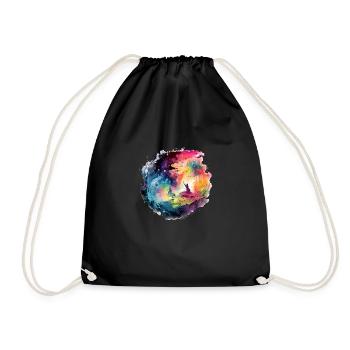 Leila in Fairy Land - Drawstring Bag - black - Front