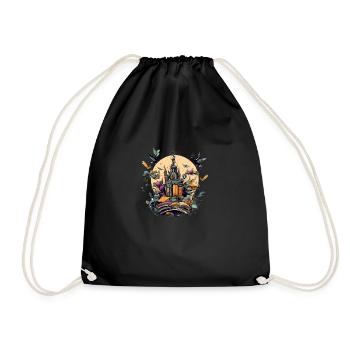 Haunted house - Drawstring Bag - black - Front