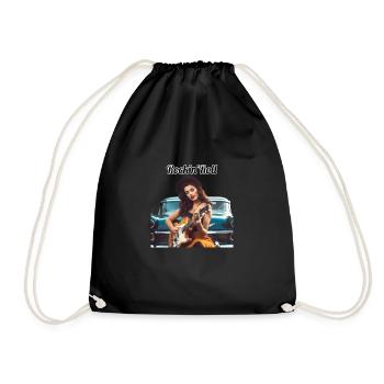 Pinup - Drawstring Bag - black - Front