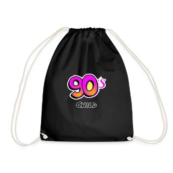 Sayings - Drawstring Bag - black - Front