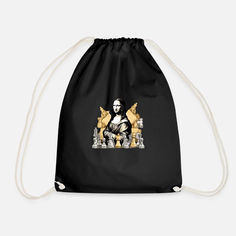 Mona aux échecs - Sac de sport léger - noir