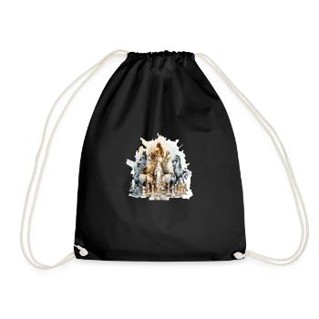 The Venus of Chess - Drawstring Bag - black - Front