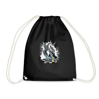 Le cavalier ailé n°2 - Sac de sport léger - noir - Devant