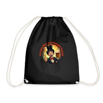 Bier Zauberer - Turnbeutel - Schwarz - Vorne