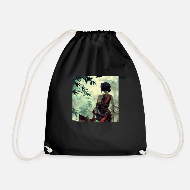 Bamboo Girl - Turnbeutel - Schwarz