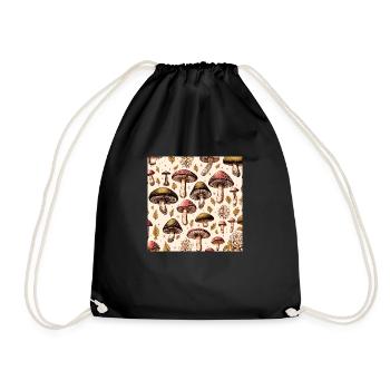 Fungi - Drawstring Bag - black - Front