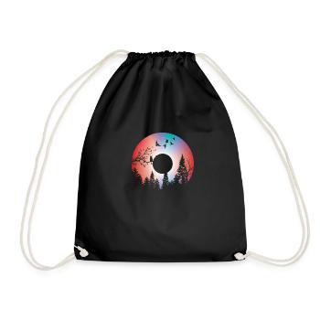 Nature Disque Vinyle - Sac de sport léger - noir - Devant