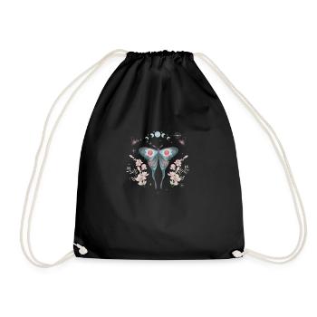 Magic Moon Butterfly - Drawstring Bag - black - Front
