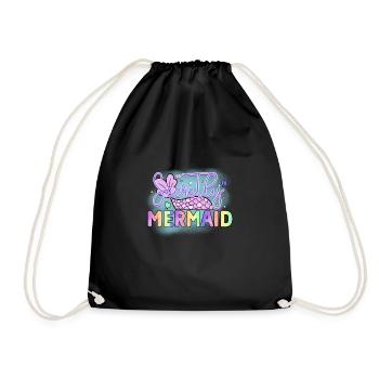 Secrètement Sirène, Sirènes Mystérieuses Fun - Sac de sport léger - noir - Devant