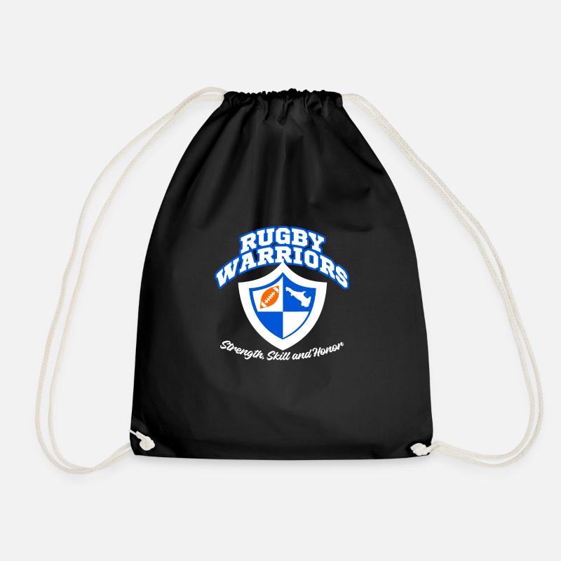 Rugby Warriors: Ehrengeschenk - Turnbeutel - Schwarz