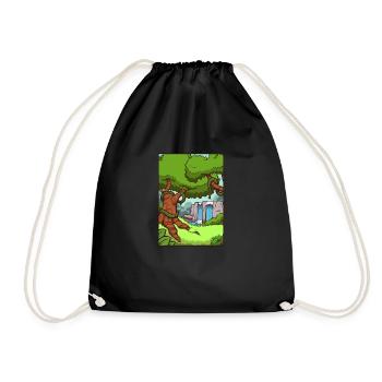 Jungle Background - Drawstring Bag - black - Front