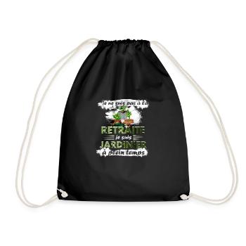 Je suis jardinier à plein temps t-shirt jardinier - Sac de sport léger - noir - Devant