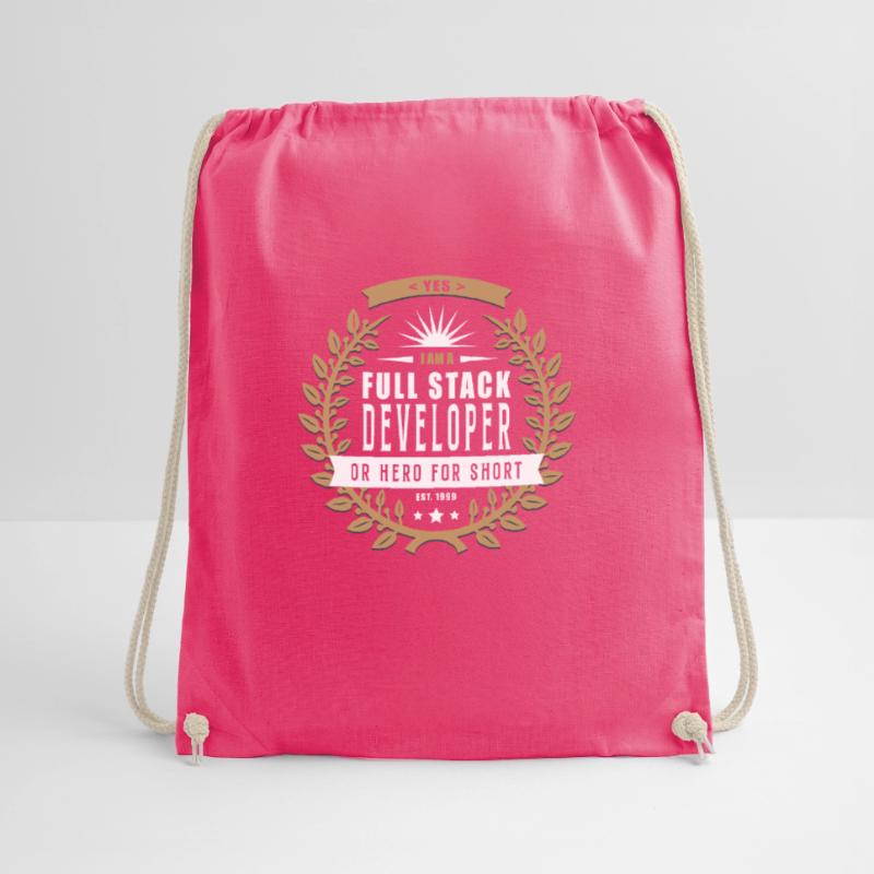 Full Stack Developer hell Drawstring Bag