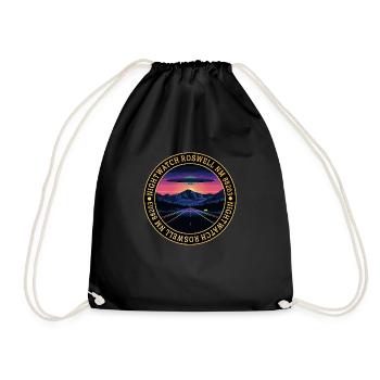 UFO - Roswell Nightwatch Logo - Drawstring Bag - black - Front