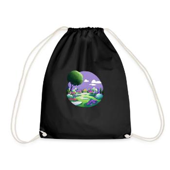 Garden Flowers Gift Hobby Gardener Gardener Flower - Drawstring Bag - black - Front
