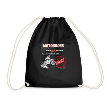 MOTOCROSS - Turnbeutel - Schwarz - Vorne