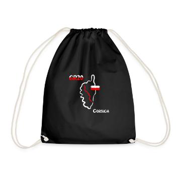 GR20 Grande Randonnée Corse trekking marche - Sac de sport léger - noir - Devant