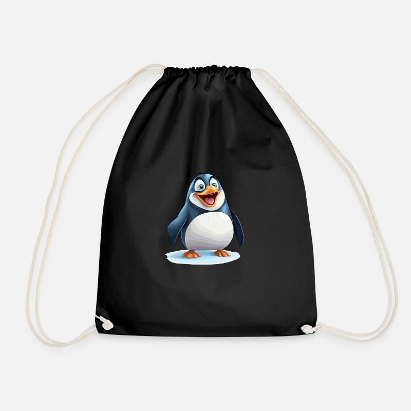 Le joyeux pingouin - Sac de sport léger - noir